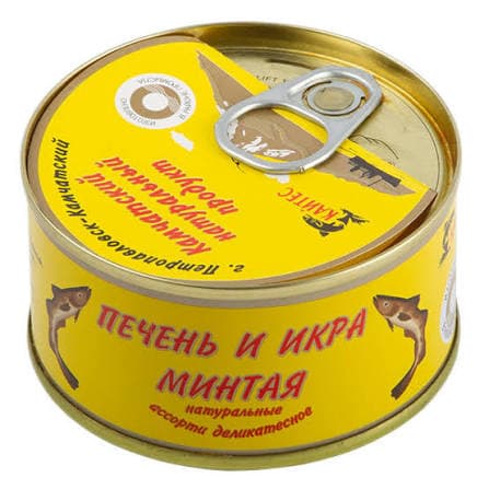 печень и икра минтай 120гр