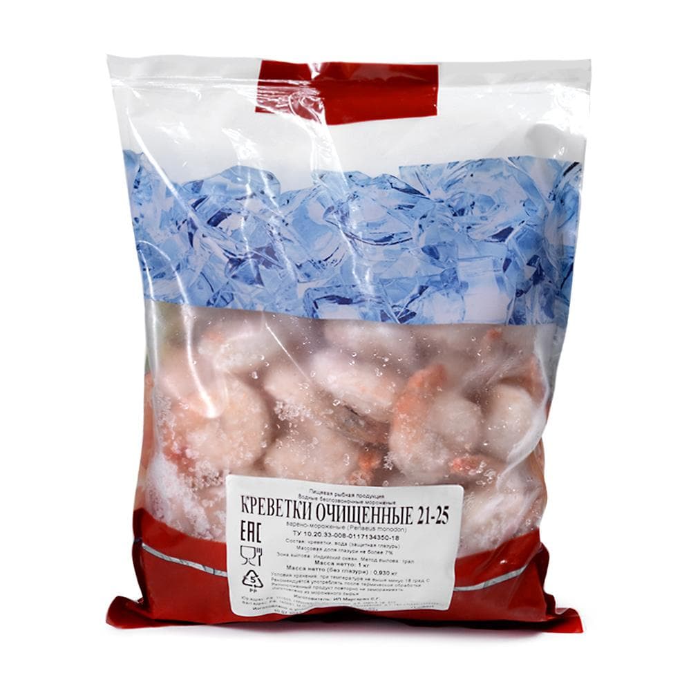 Креветка очищ 21/25 20% - 1кг